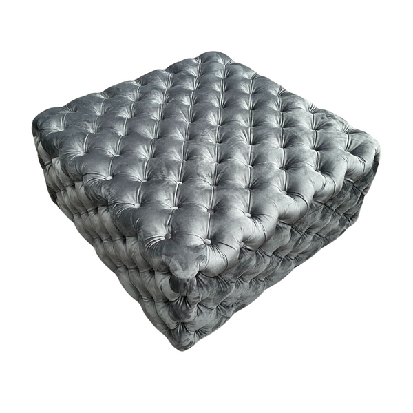 Luna Charcoal Ottoman EX DISPLAY
