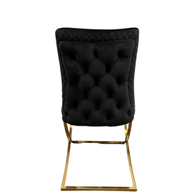 Sherman Dining Chair With Gold Base