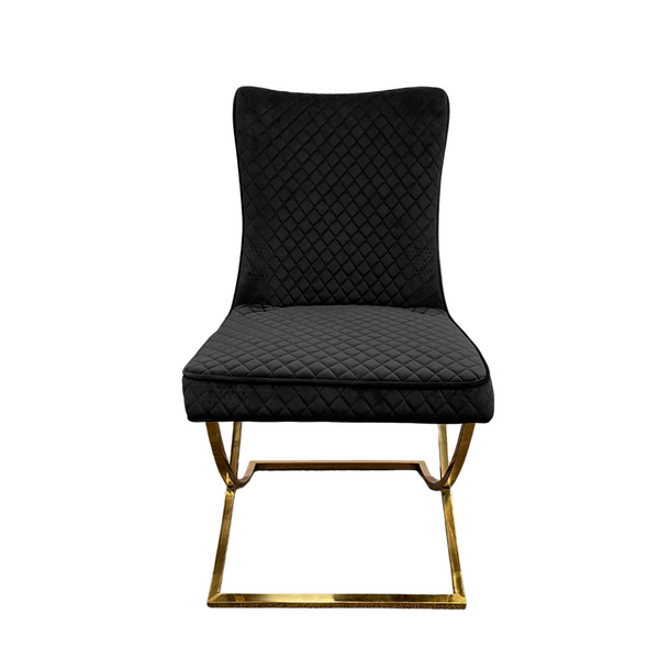 Sherman Dining Chair With Gold Base
