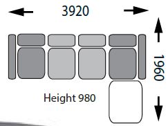 Osaka Modular 5 PCE LOUNGE