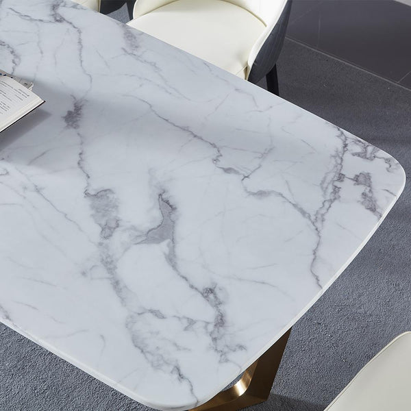 Sienna Marble Dining Table