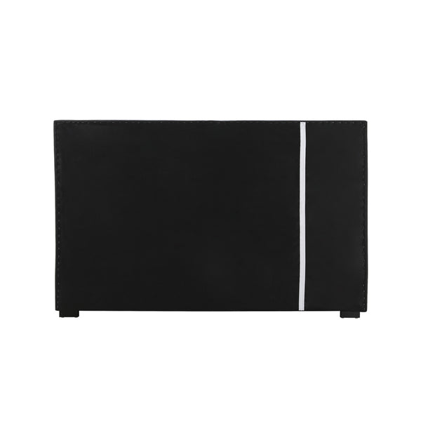 Lima Gas Lift Leather Storage Bed Black