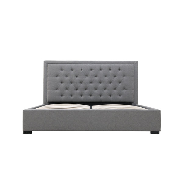 Lima Gas Lift Fabric Storage Bed Grey