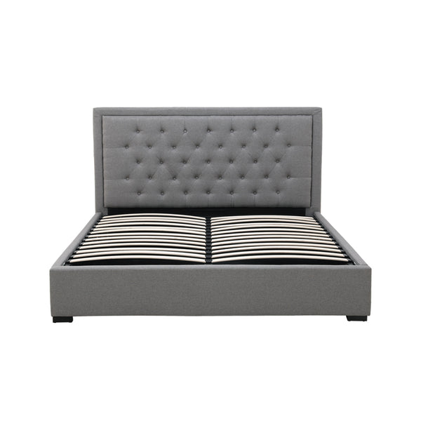 Lima Gas Lift Fabric Storage Bed Grey