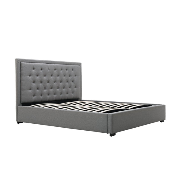 Lima Gas Lift Fabric Storage Bed Grey