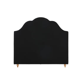 Luxor Velvet Bed With Tufted Diamond Black