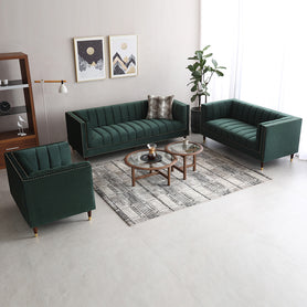 Malbec Sofa Set Green