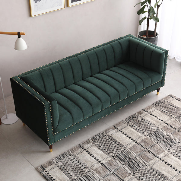 Malbec 3 seat sofa Green
