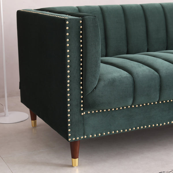 Malbec 3 seat sofa Green