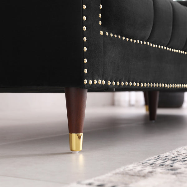 Malbec 3 Seat Sofa Black