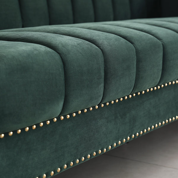 Malbec 3 seat sofa Green