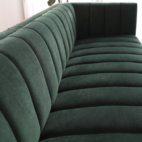 Malbec 3 seat sofa Green