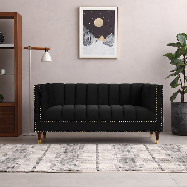 Malbec 2 Seat Sofa Black