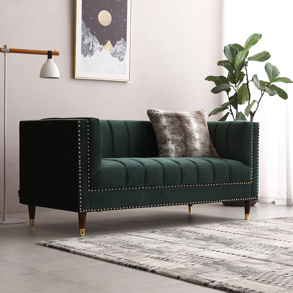 Malbec 2 Seat Sofa Green