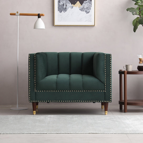 Malbec 1 Seat Sofa Green