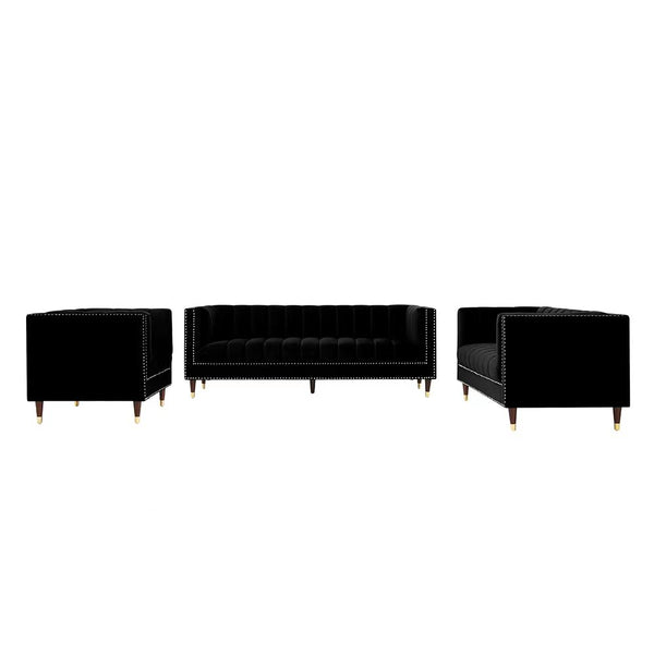Malbec Sofa Set Black