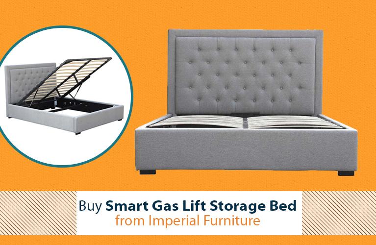 Buy Smart Gas Lift Storage Bed from Imperial Furniture