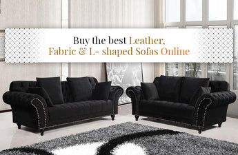 Buy the best Leather, Fabric and L- shaped sofas online