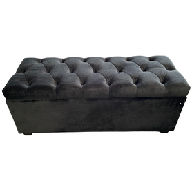 Dover black ottoman