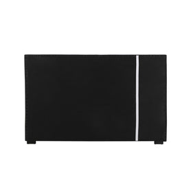 Lima Gas Lift Leather Storage Bed Black