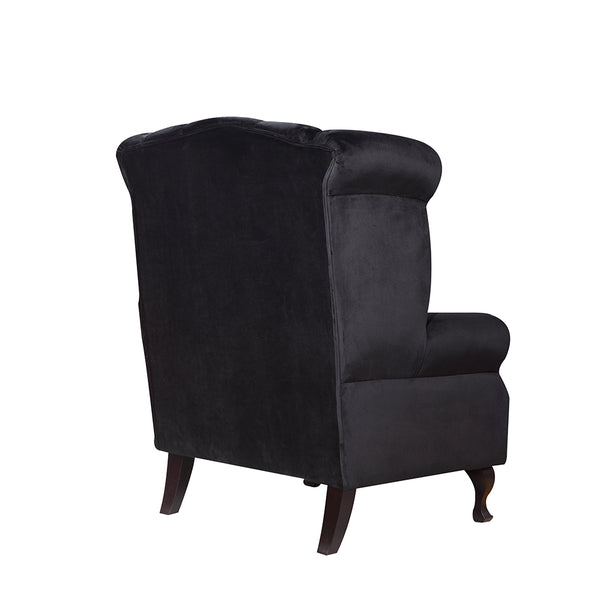 Luxe armchair black