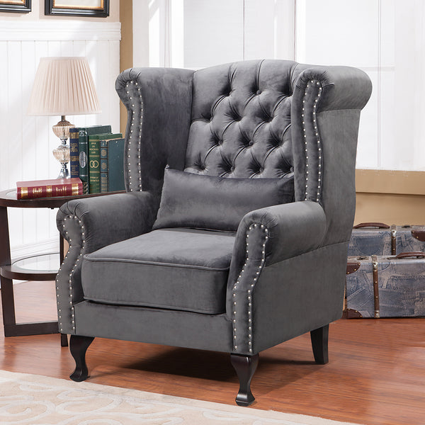 Luxe armchair Dark grey