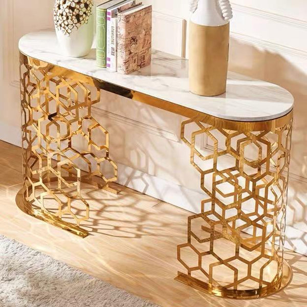 Olivia marble console table